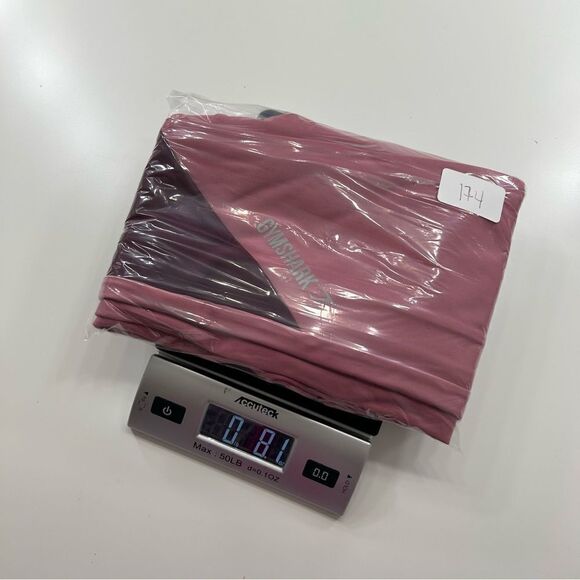 Gymshark Asymmetric V Cut High Waisted Dusty Pink Dark Ruby Leggings Size Small - Picture 11 of 12